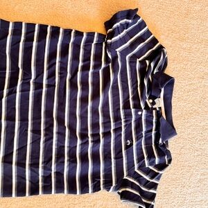 Brooks Brothers Kids Polo in Navy and White Stripes